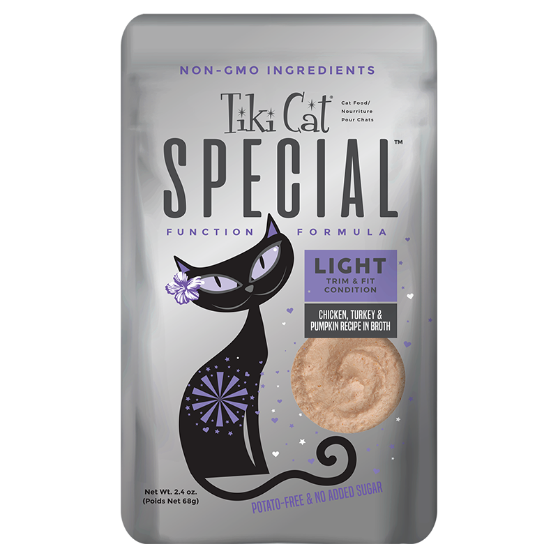 Tiki Cat - Special - LIGHT Chicken, Turkey & Pumpkin Recipe in Broth (For Cats)